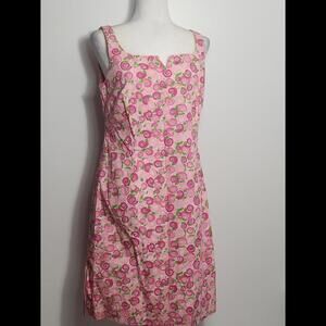 Vintage Lilly Pulitzer Dress White Tag Snail, 10